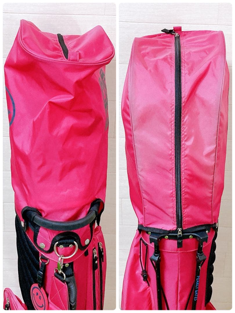 パーリーゲイツ　スタンド式　キャディバッグ　軽量　ゴルフバッグ　ピンク