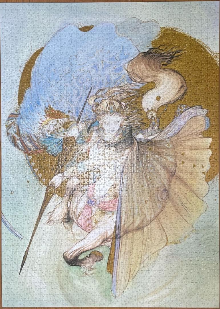 ジグソーパズル 天野喜孝 騎神来りぬ 2000ピース 中古 ピース検品済み