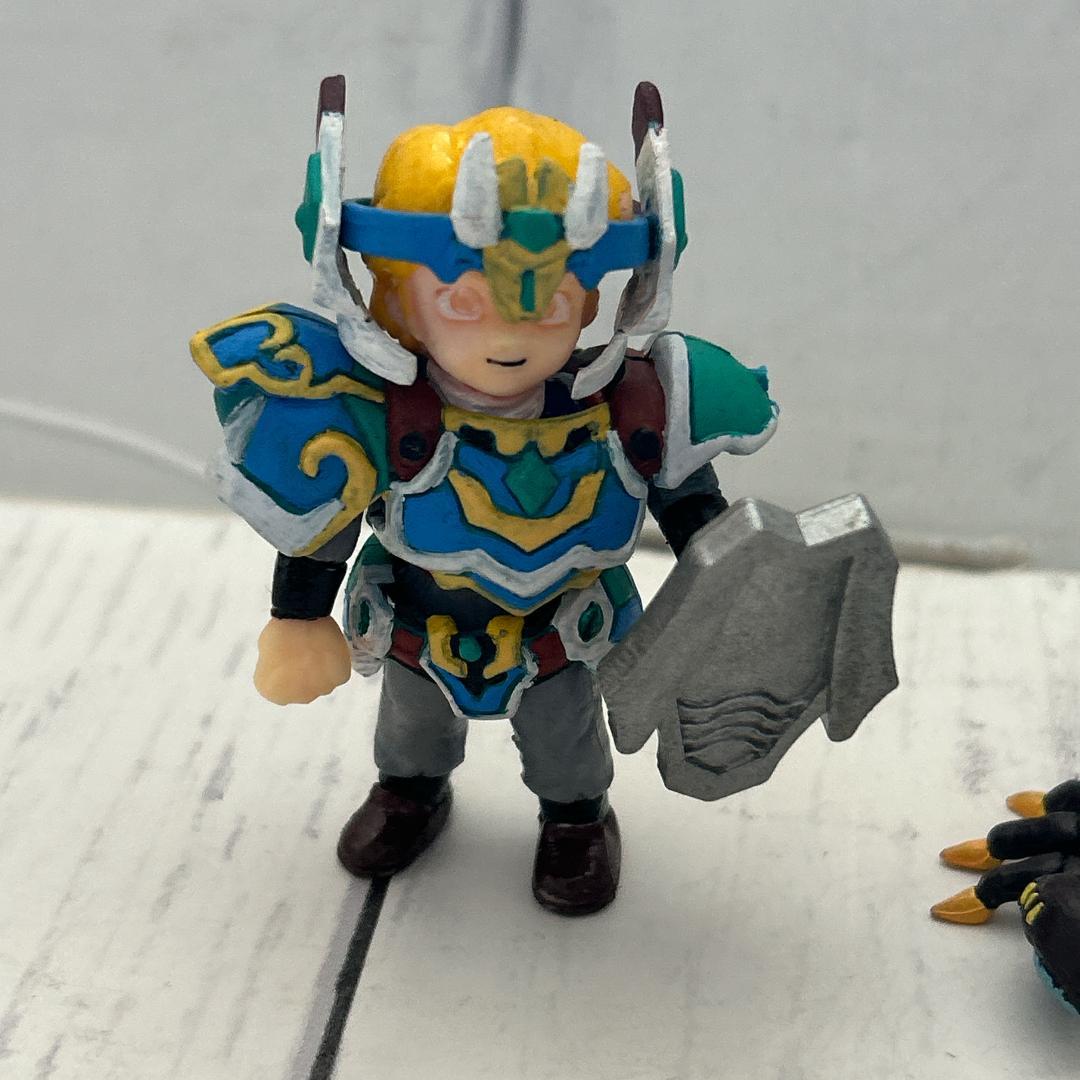 甲竜伝説ヴィルガスト 2刀流　リペイント　戦士クイと蜘蛛:英雄物語 ガン消し