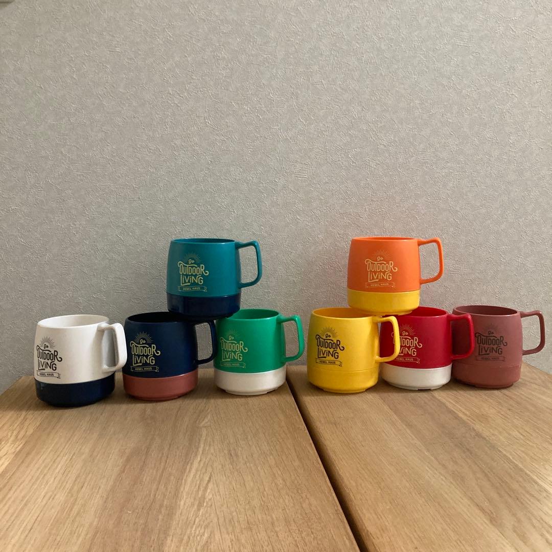 キャンプマグカップDINEX✖️OUTDOOR LivingHEBELHAUS8個