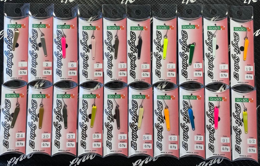 Rodio Craft Drift Spin 27 0.7g 全20色セット