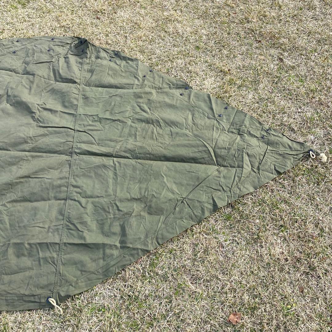 USパップテントハーフ　ハーフ　アメリカ軍　米軍　軍幕 ハーフシェルター１枚