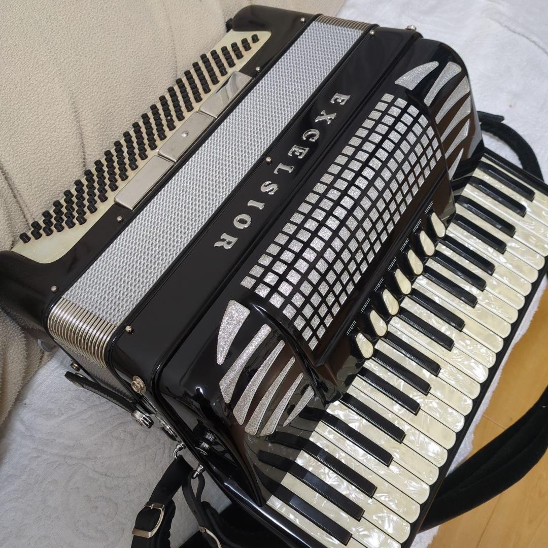 本日22時終了EXCELSIOR308アコーディオンソフトケース付