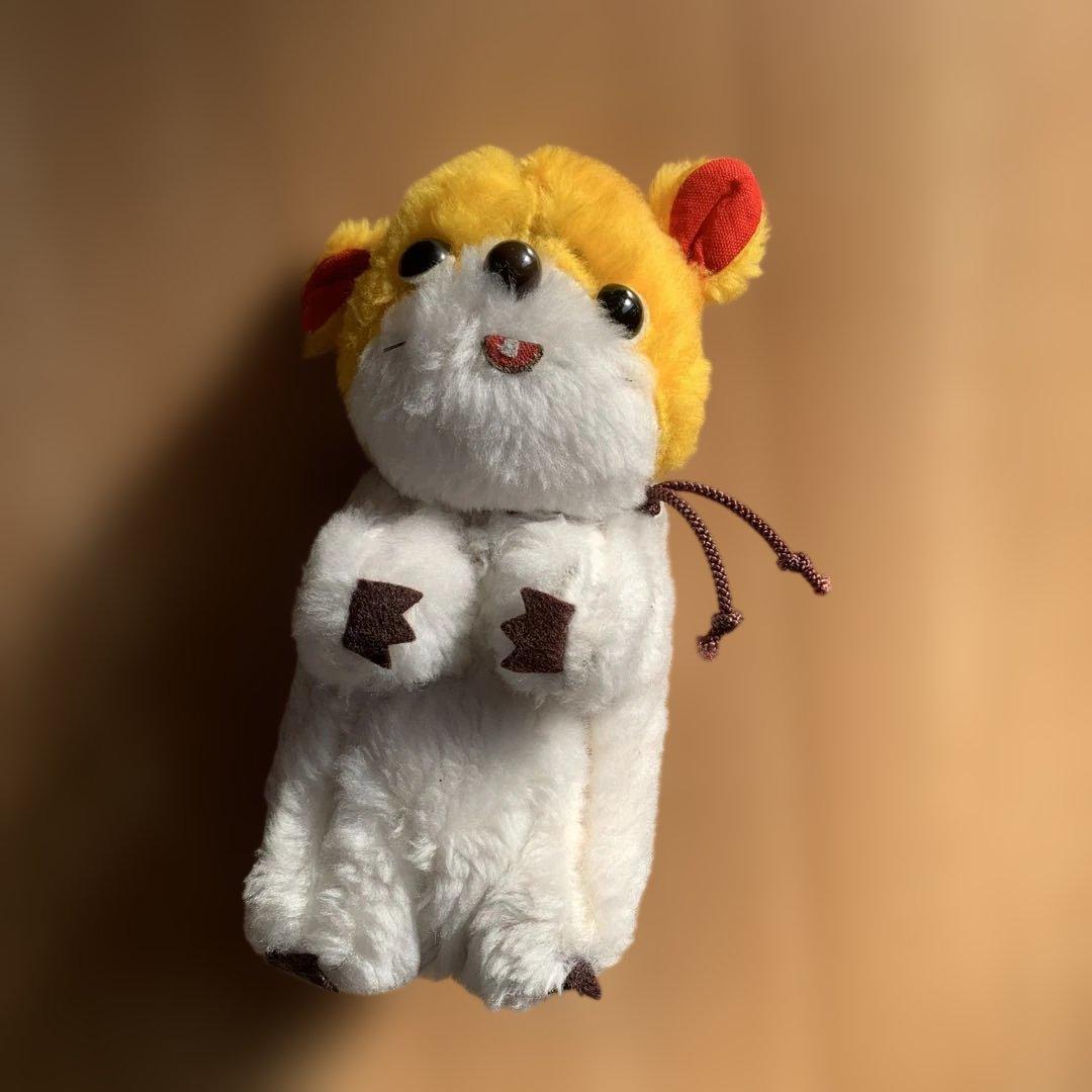 レトロなぬいぐるみ　キャラクター　ハムスター　ぬいぐるみ　ヴィンテージ