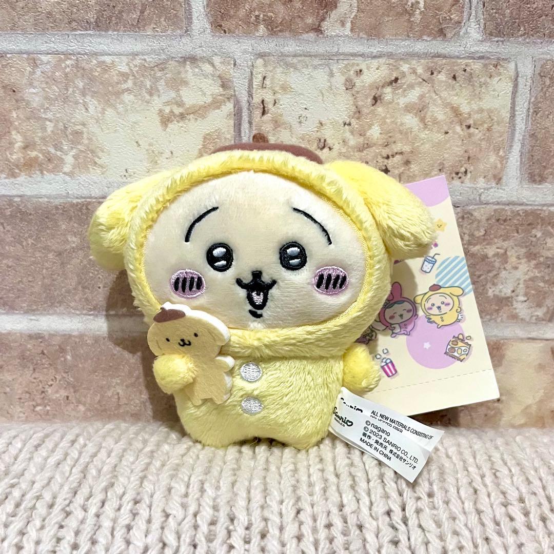 ちいかわ　ナガノフレンズ　サンリオ　マスコットホルダー　うさぎ　ポムポムプリン