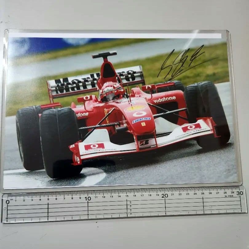 ミハエル・シューマッハ　F1　　　　サイン入りフォト　証明書付き