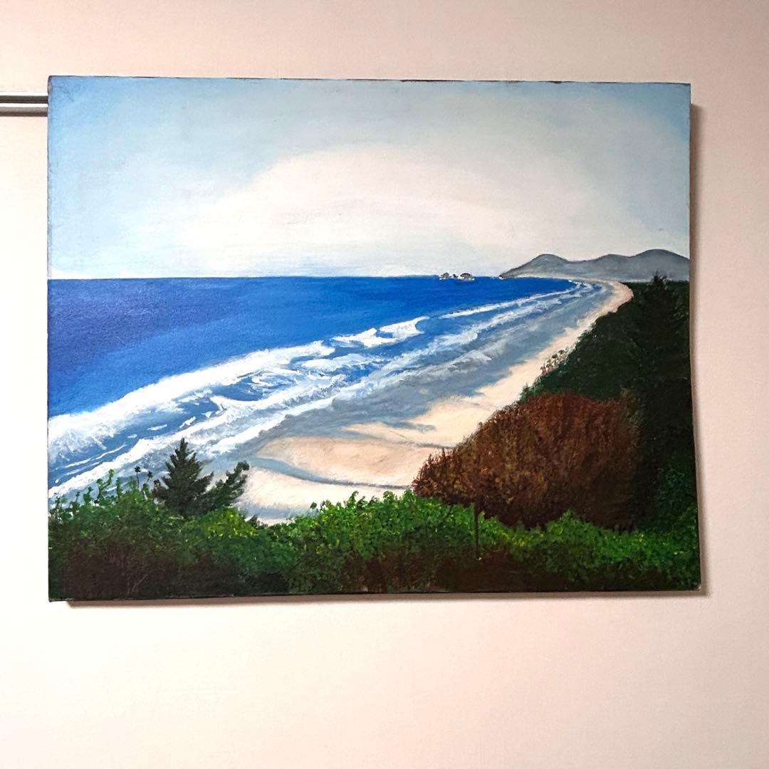 海の風景 アクリル画