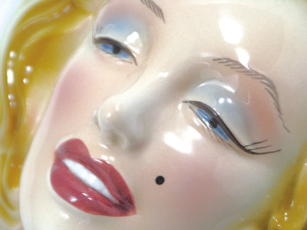 【超レア】マリリンモンロー ♪ フェイスキャニスター☆clay art 陶磁器製