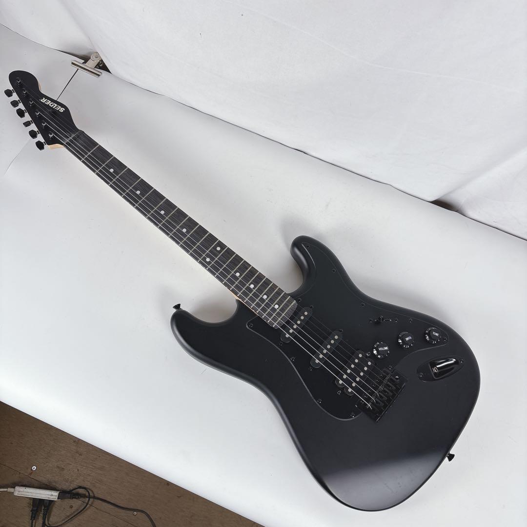 SELDER マッドブラック エレキギター STC-04 ストラトキャスター