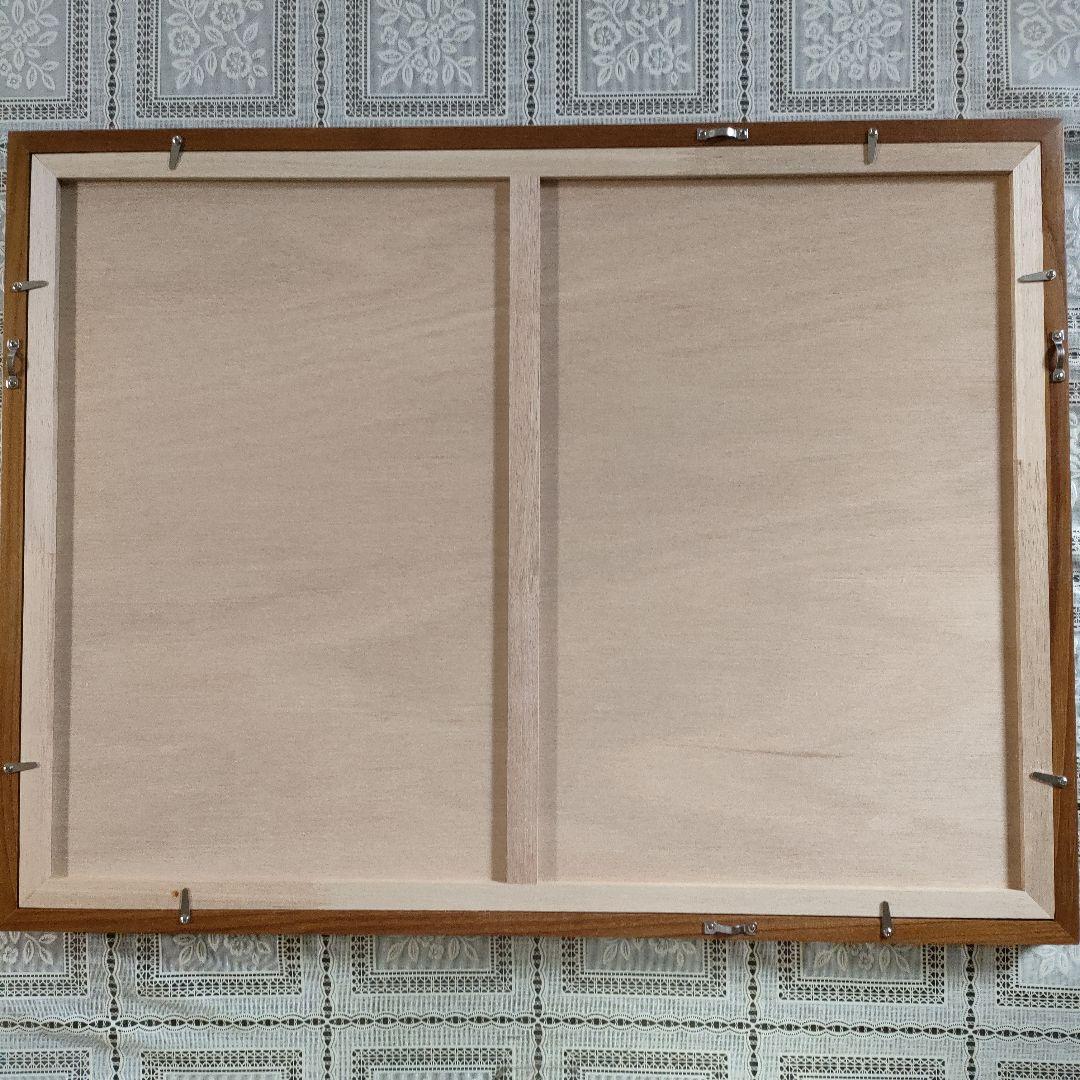 浪江年博 大判木版画 『川崎日本民家園』 直筆サイン入