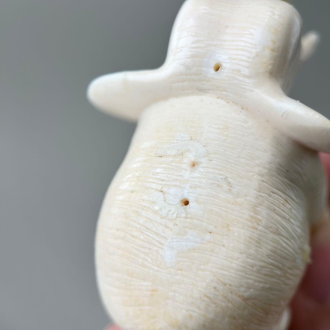 象の形 彫刻極上根付天然素材アンティーク骨董飾り物古美術置物細密細工