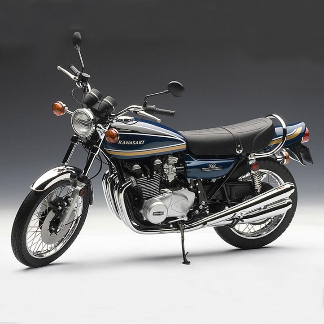 【100台限定／新品未開封】Kawasaki Z2A 1975 青玉虫／マルサン