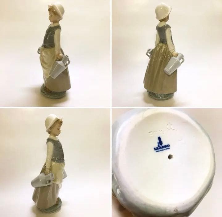 大型 リヤドロ 少女とミルクジャー (箱無し) リアドロ