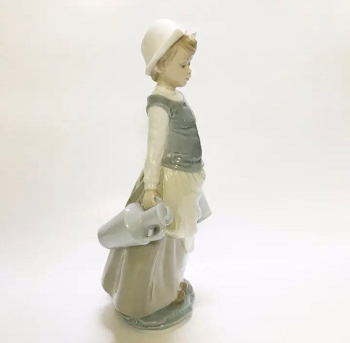 大型 リヤドロ 少女とミルクジャー (箱無し) リアドロ