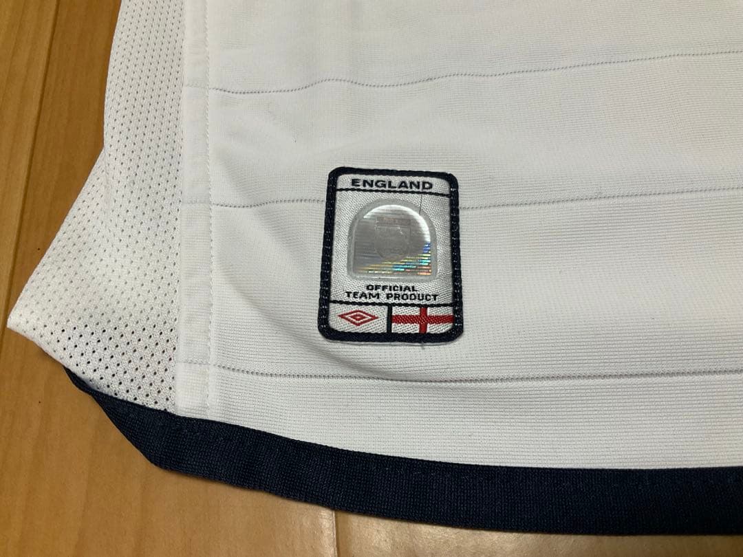 イングランド代表アンブロUmbro長袖ユニフォームXL ホワイト（リバーシブル）