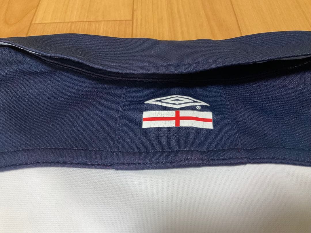 イングランド代表アンブロUmbro長袖ユニフォームXL ホワイト（リバーシブル）