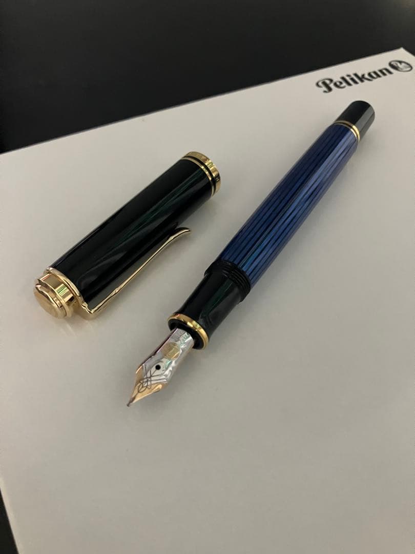 スーベレーンm400 EF 極細字 青縞 旧型 エーデルシュタイン タンザナイト