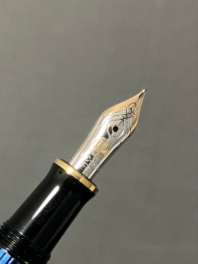 スーベレーンm400 EF 極細字 青縞 旧型 エーデルシュタイン タンザナイト