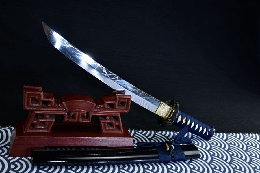 稲妻リブ差侍短刀  武具　刀装具　日本刀　模造刀　居合刀