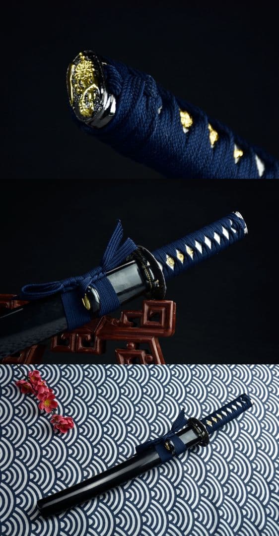 稲妻リブ差侍短刀  武具　刀装具　日本刀　模造刀　居合刀