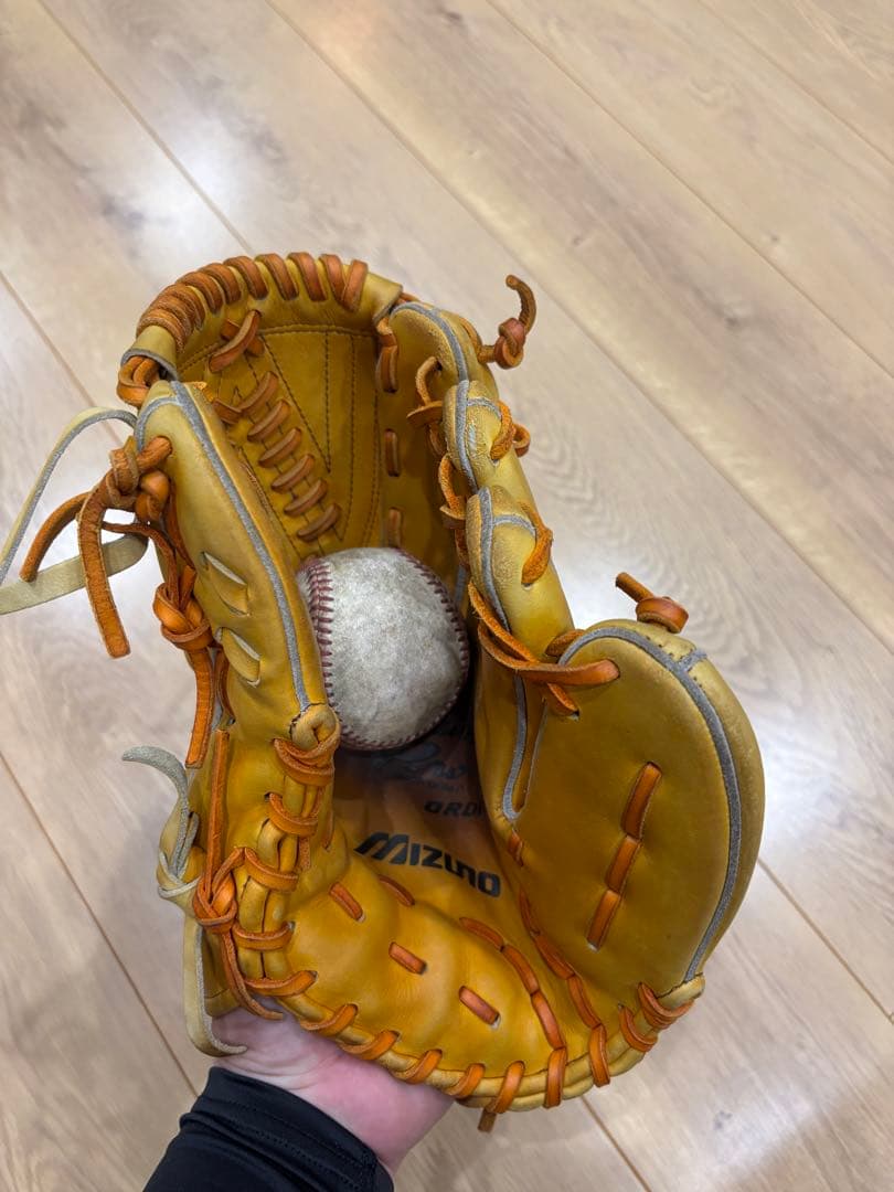 ミズノプロ一般硬式投手オーダーグローブ！高校野球対応品！ノースヨーロピアンキップ