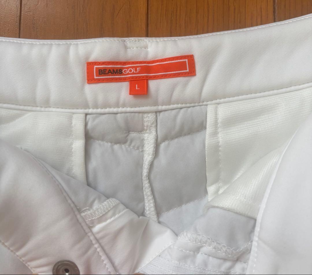 ビームスゴルフ　レディースショートパンツ　ホワイトＬサイズ