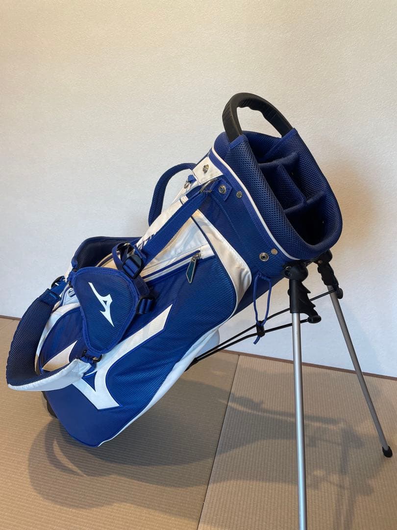 Mizuno スタンドバッグ 青白