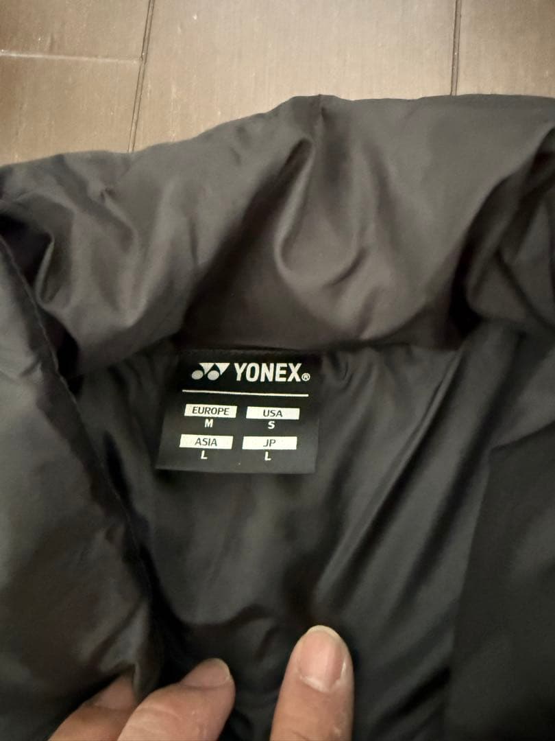 YONEX ダウンジャケット Lサイズ ホワイト/ブラック