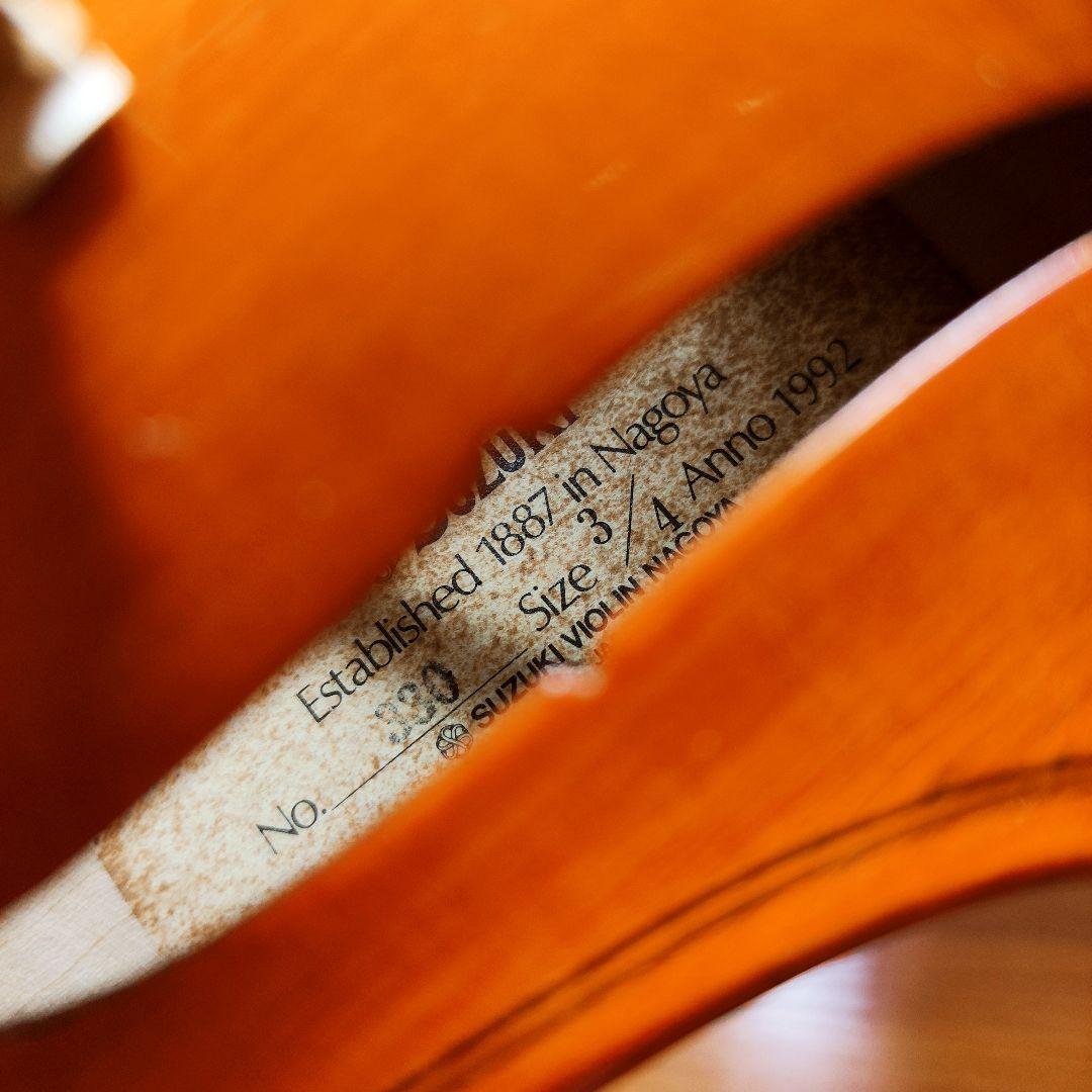 【良杢優音】スズキ No.330 3/4 バイオリン 1992