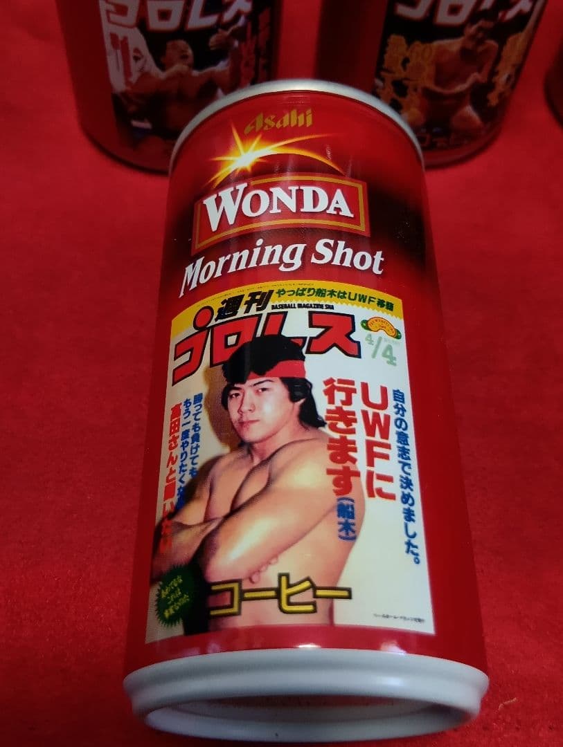 非売品POP付 Wonda 週間プロレスデザイン缶　　未開封　全12種類コンプ