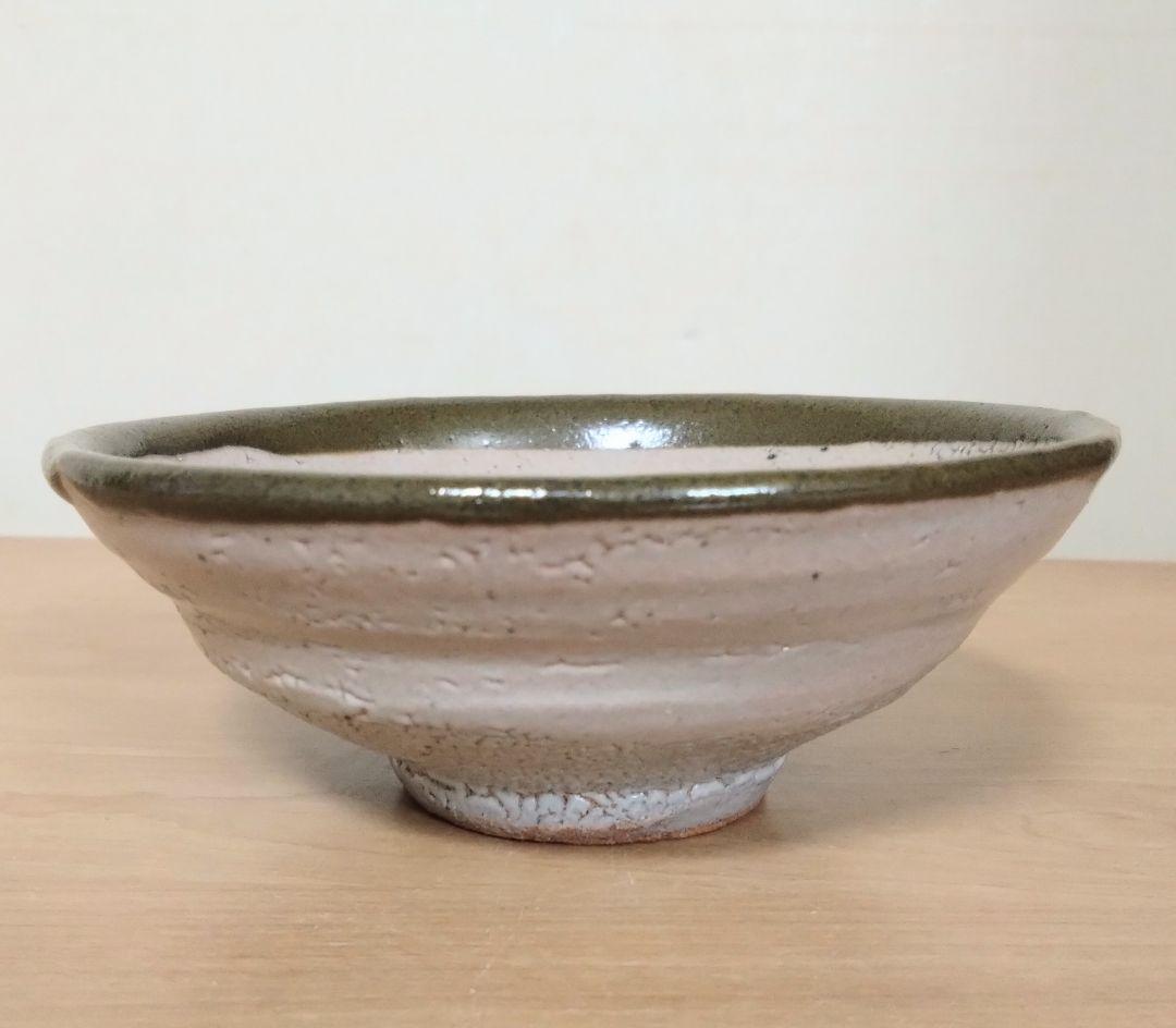 人間国宝　濱田庄司作　縁黒茶盌　共箱付