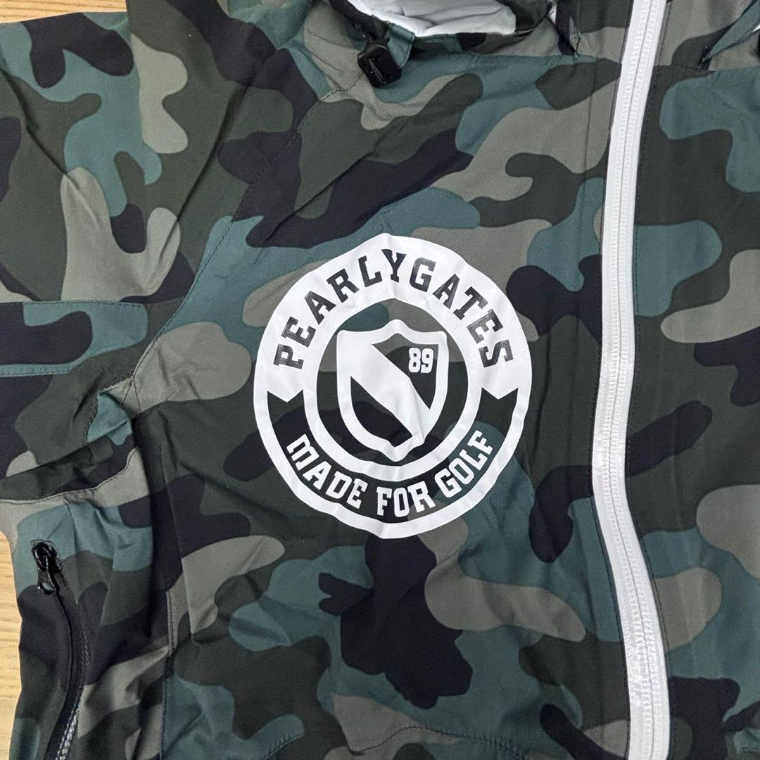 【未使用　美品】レインウェア　パーリーゲイツ　迷彩　カモフラ　上下セットサイズ4