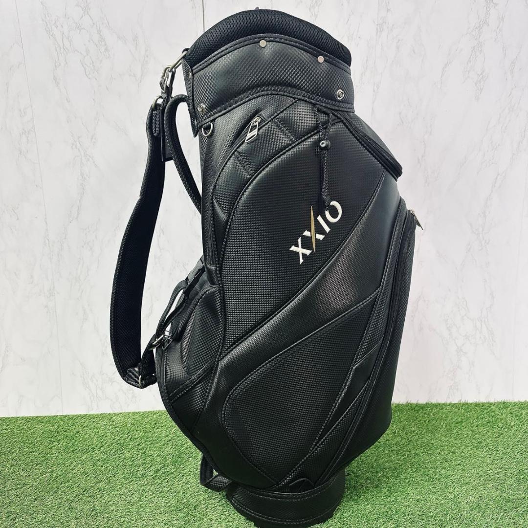 美品 ダンロップ ゼクシオ 軽量 キャディバッグ 9.5型 ブラック