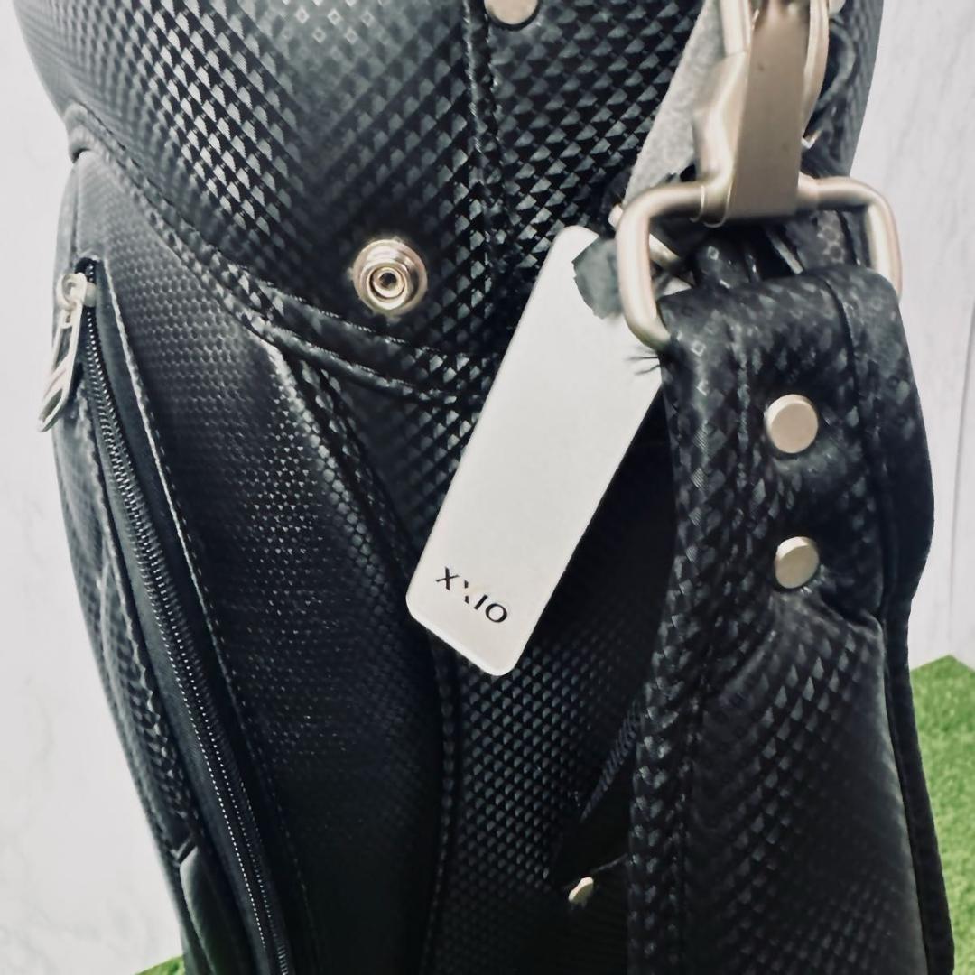 美品 ダンロップ ゼクシオ 軽量 キャディバッグ 9.5型 ブラック