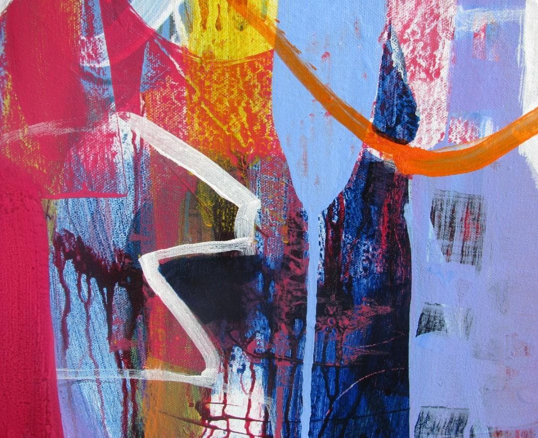 榊原由香子「untitled」S20号大,アクリル,ホノルルより日本初上陸