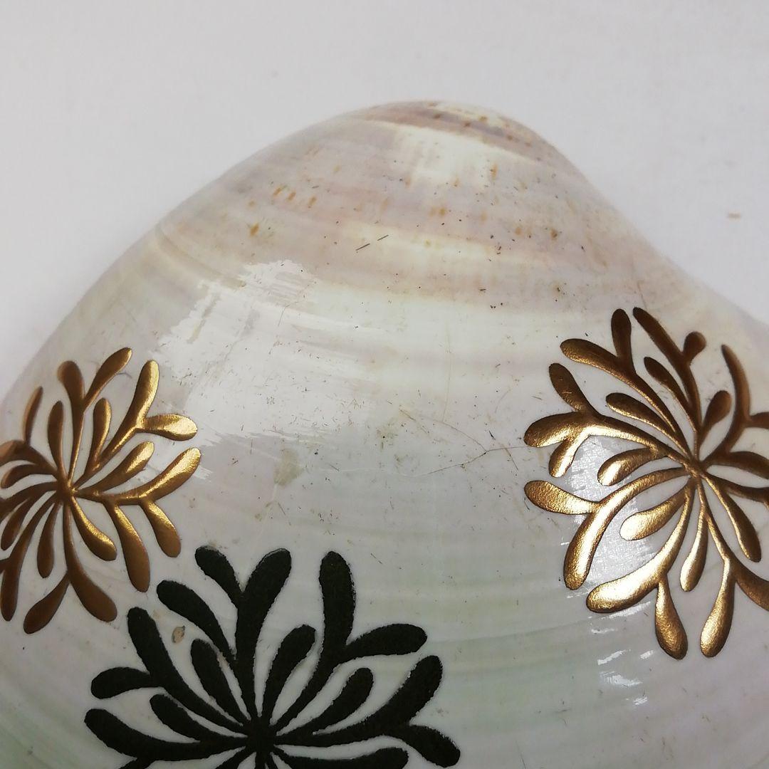 Ｔ７４７　香合　『海松絵　蛤香合』『伊藤表正』　共箱　茶道具