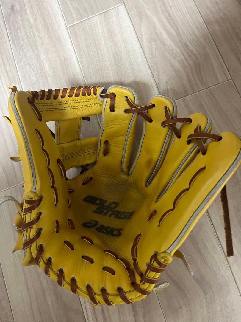 ゴールドステージ 軟式グローブ イエロー