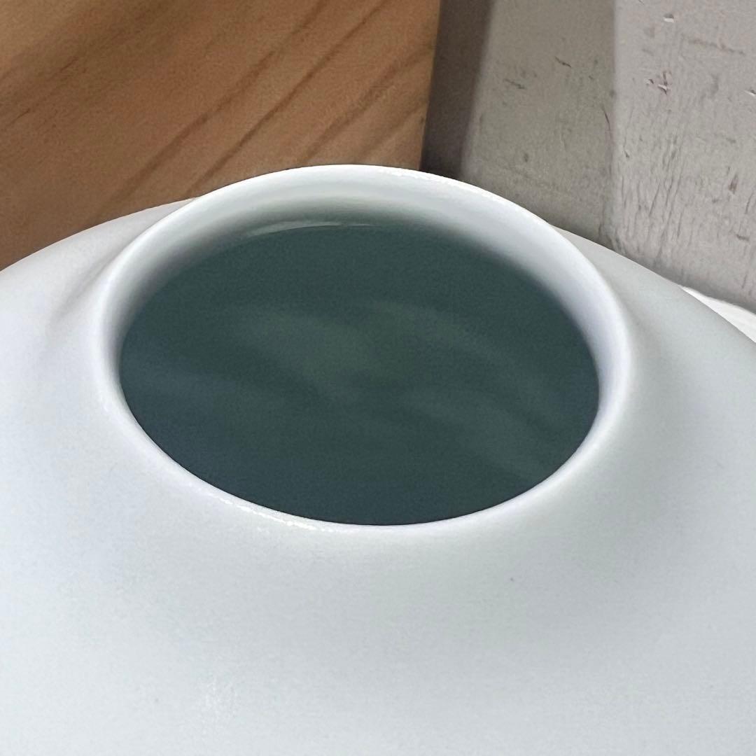 【人間国宝前田昭博作】壺　白瓷 白磁　花瓶　花入　陶芸　年代物　共箱入　やなせ窯