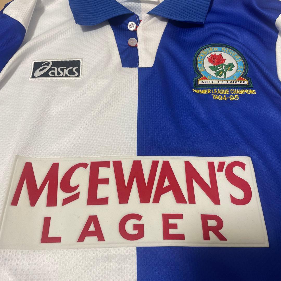 ユニフォーム　ブラックバーン・ローバーズFC シアラー　1994-95 優勝