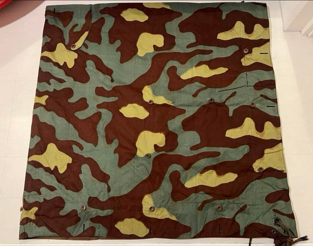 【最終値下】イタリア軍幕　サンマルコ迷彩　ポンチョテント　3枚セット