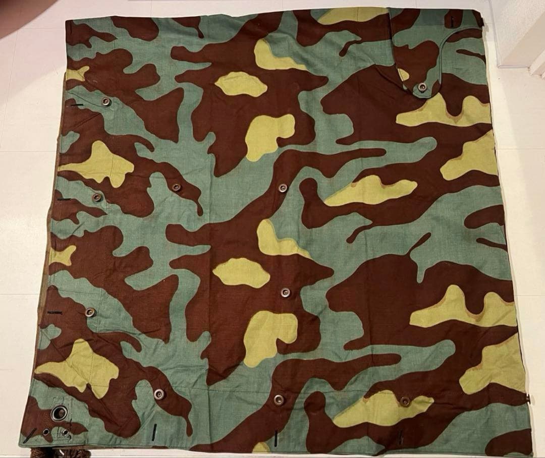 【最終値下】イタリア軍幕　サンマルコ迷彩　ポンチョテント　3枚セット