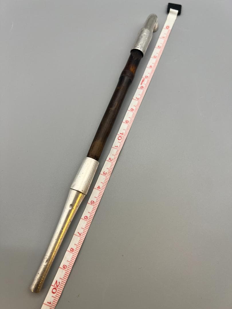 【海】純銀煙管　キセル　純刻印　小林在銘　銀細工　アンティーク　重量約43g
