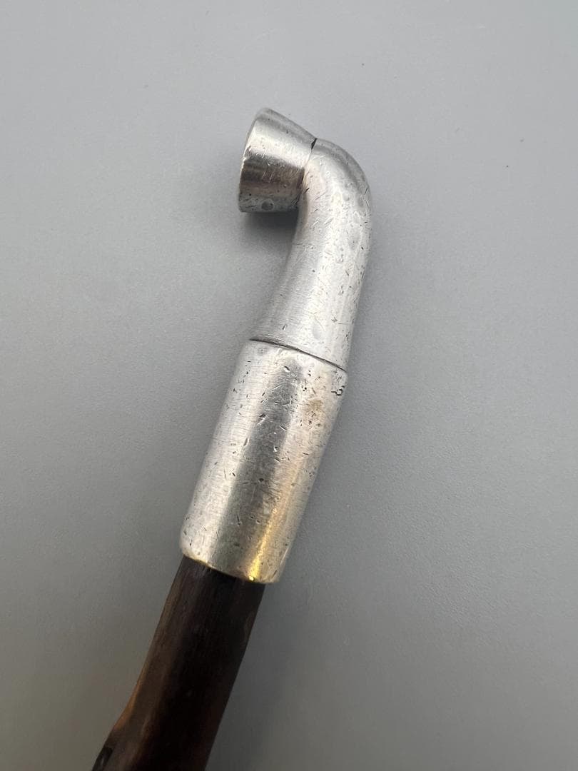 【海】純銀煙管　キセル　純刻印　小林在銘　銀細工　アンティーク　重量約43g