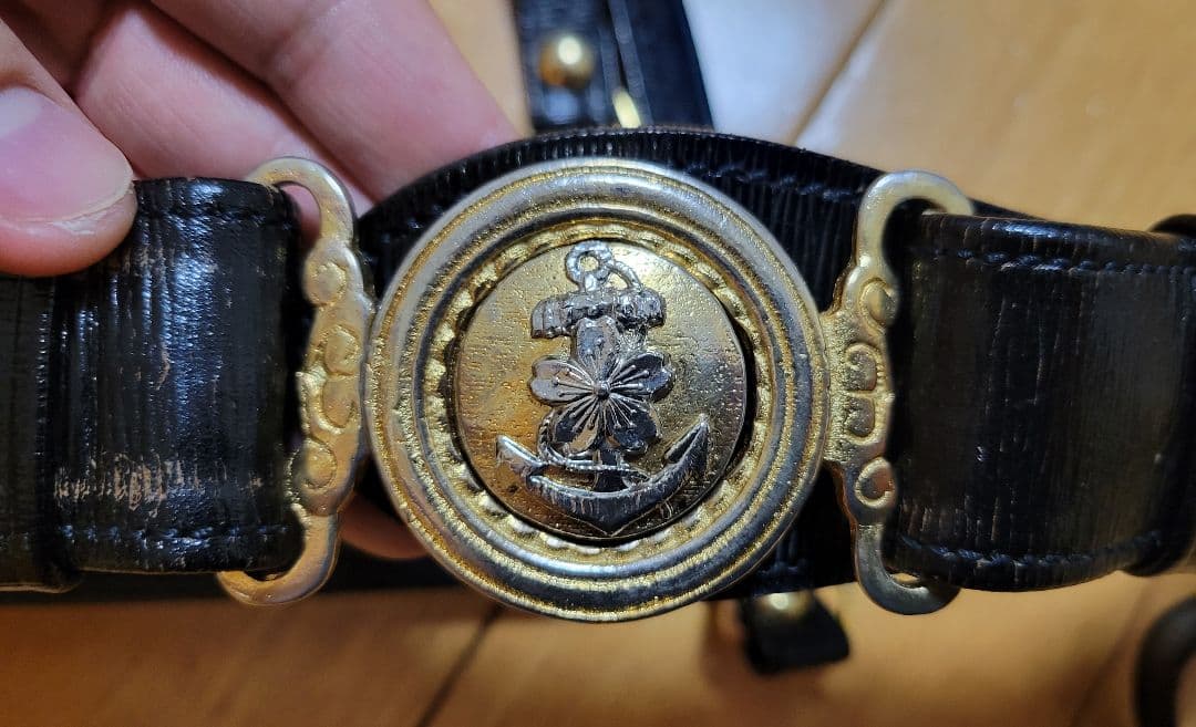 秋 日本海軍 士官用剣帯 レプリカ ベルト
