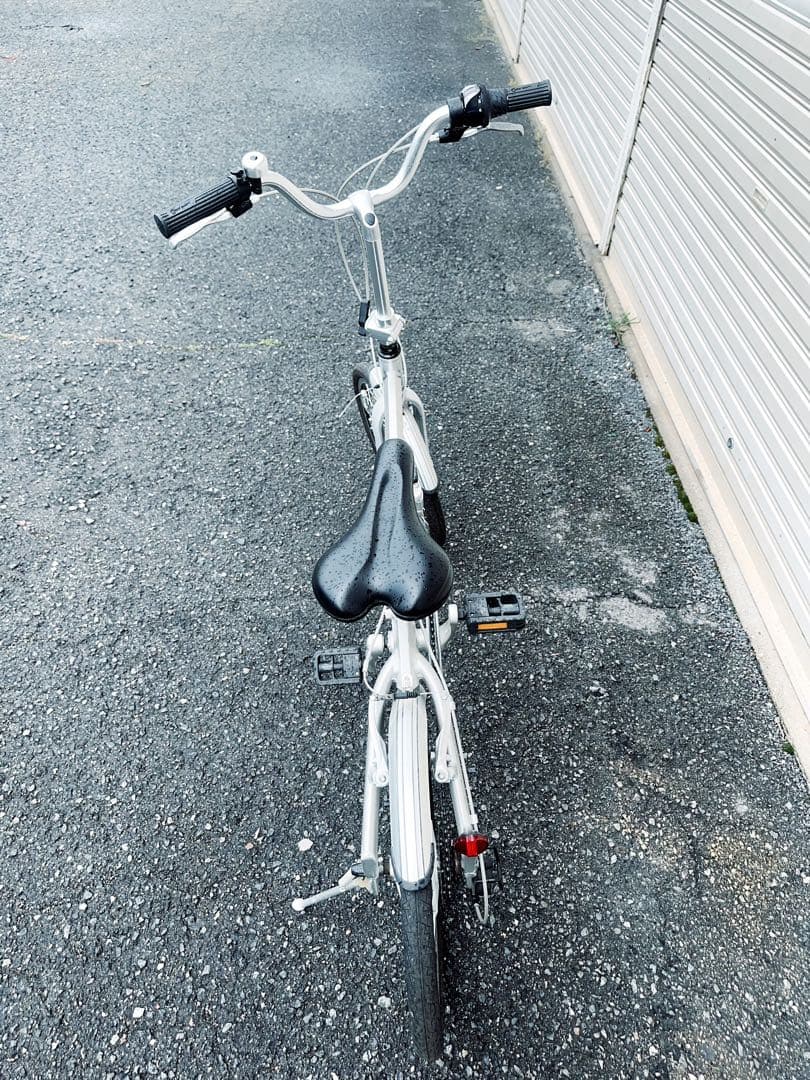 【大阪市周辺限定】折りたたみ自転車 シルバー