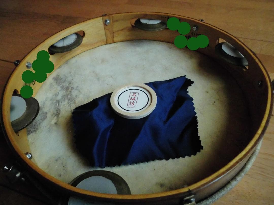 パンデイロ (ケース付)　percusanga 山羊皮　直径10インチ