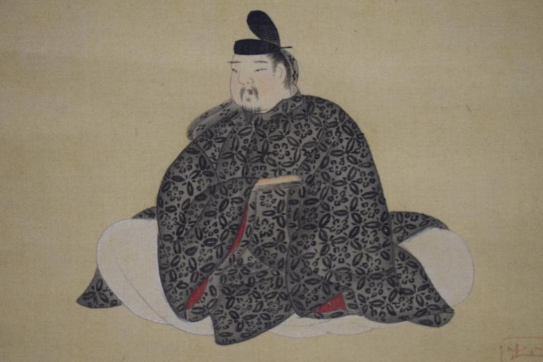 不詳/作者不詳/藤原道定公図/布袋屋掛軸HI-411