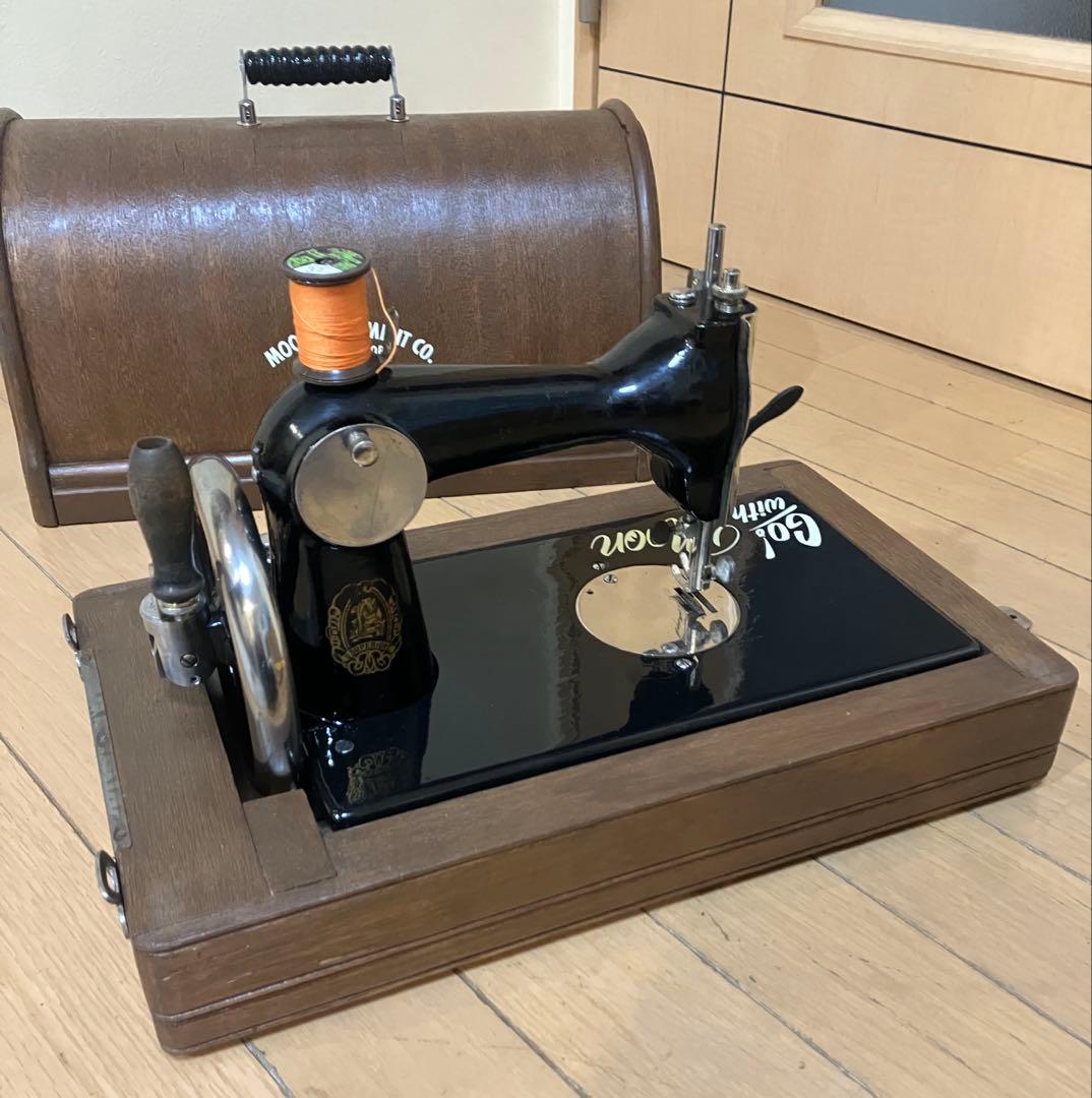 LEADチェーンステッチ・ミシン★整備・調整機★実働単環ミシン★昭和レトロ・骨董