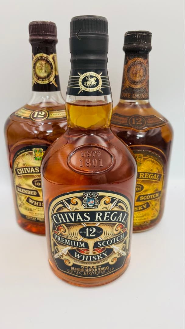 シーバスリーガル12年3本セット 700-1140ml 40-43%まとめ売り