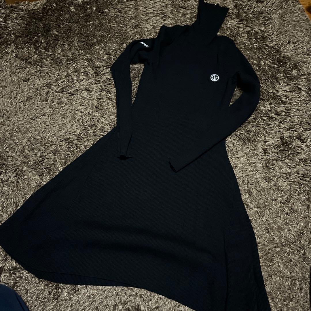 CPG GOLF タートルネック 黒 ワンピース